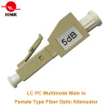 1 ~ 30dB LC / PC Multimodo Masculino para Feminino Fibra Óptica Attenuator